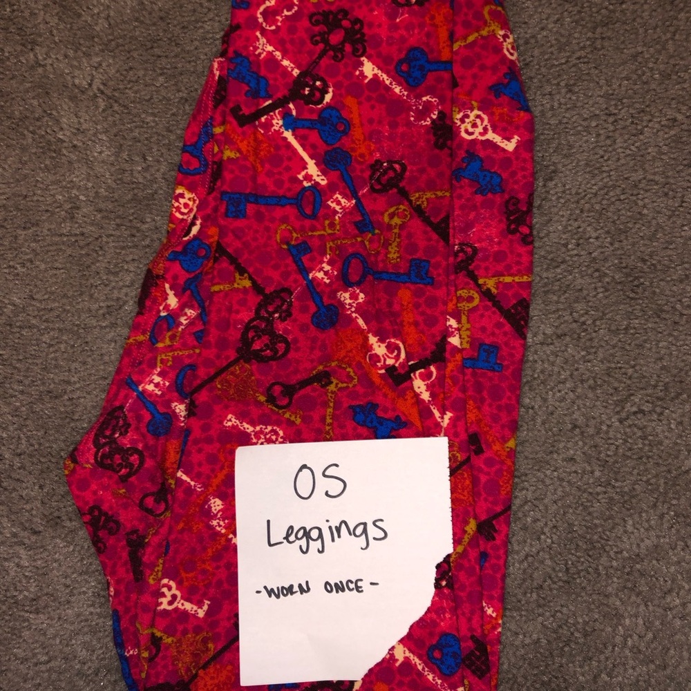 LuLaRoe OS leggings - worn once